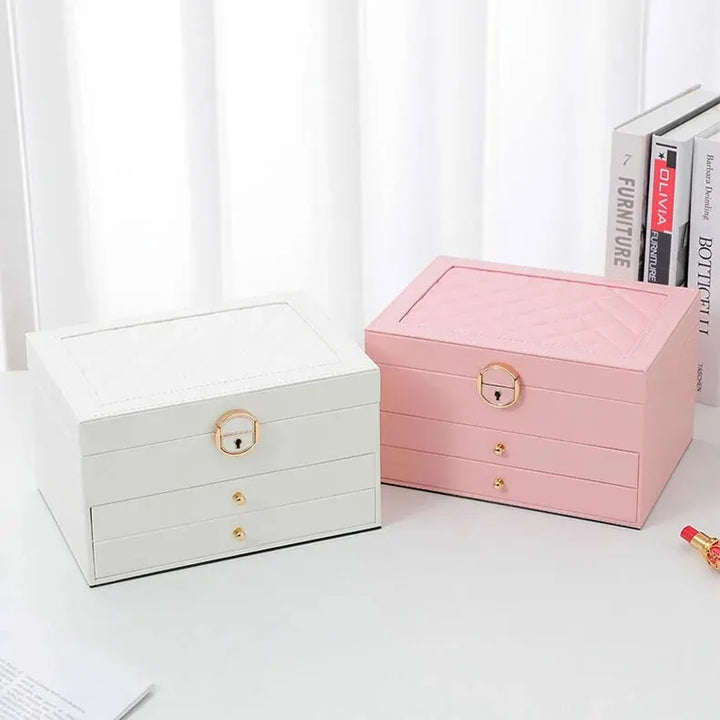Elegant Smyckeskrin I Flernivådesign – Rymlig Förvaring För Smycken Och Accessoarer