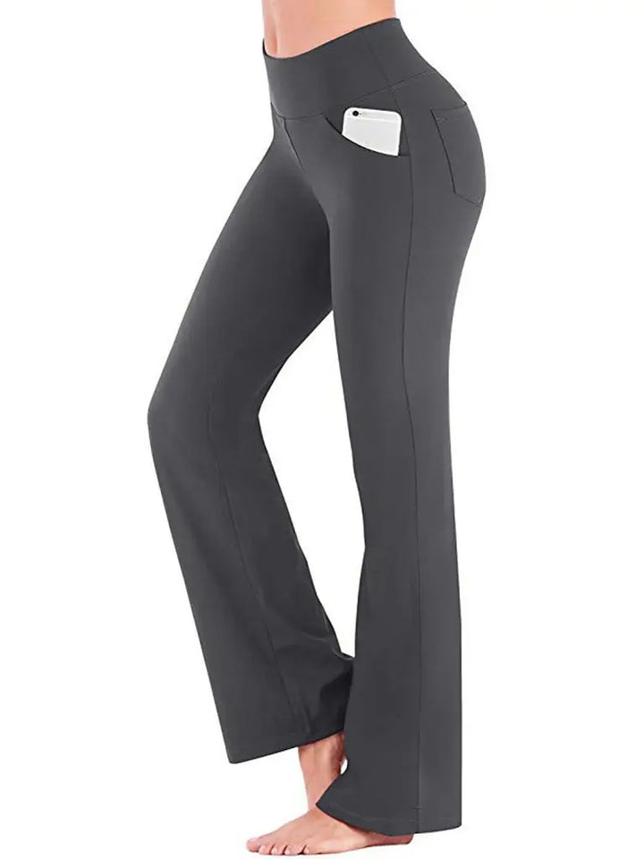 Emma | Byxor Dam Bootcut Hög Midja