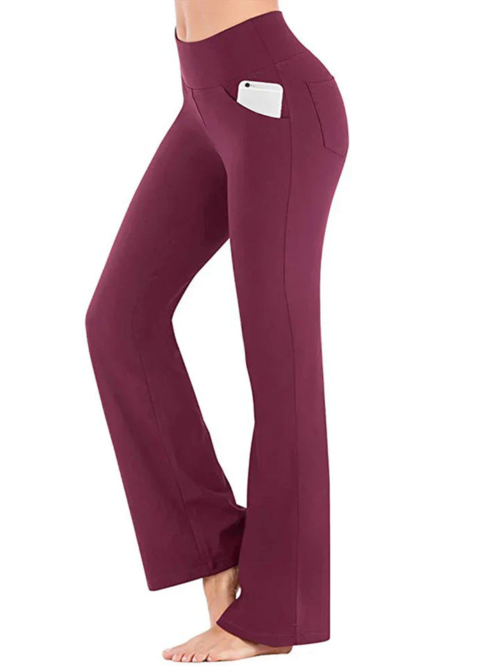 Emma | Byxor Dam Bootcut Hög Midja