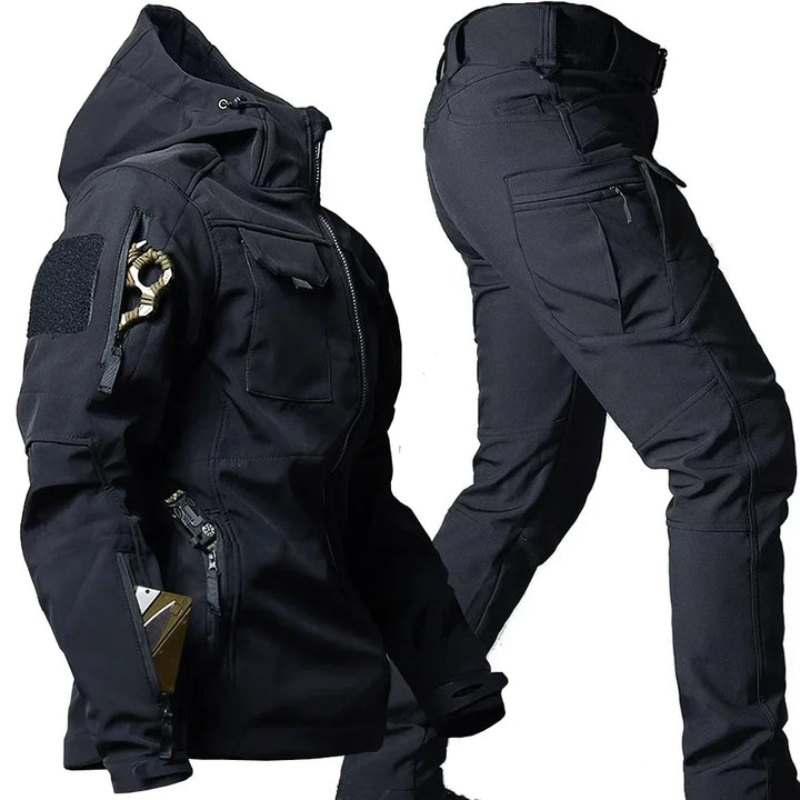 Runar | Taktiskt Set Herr Huvjacka Cargobyxor Multi-Pocket