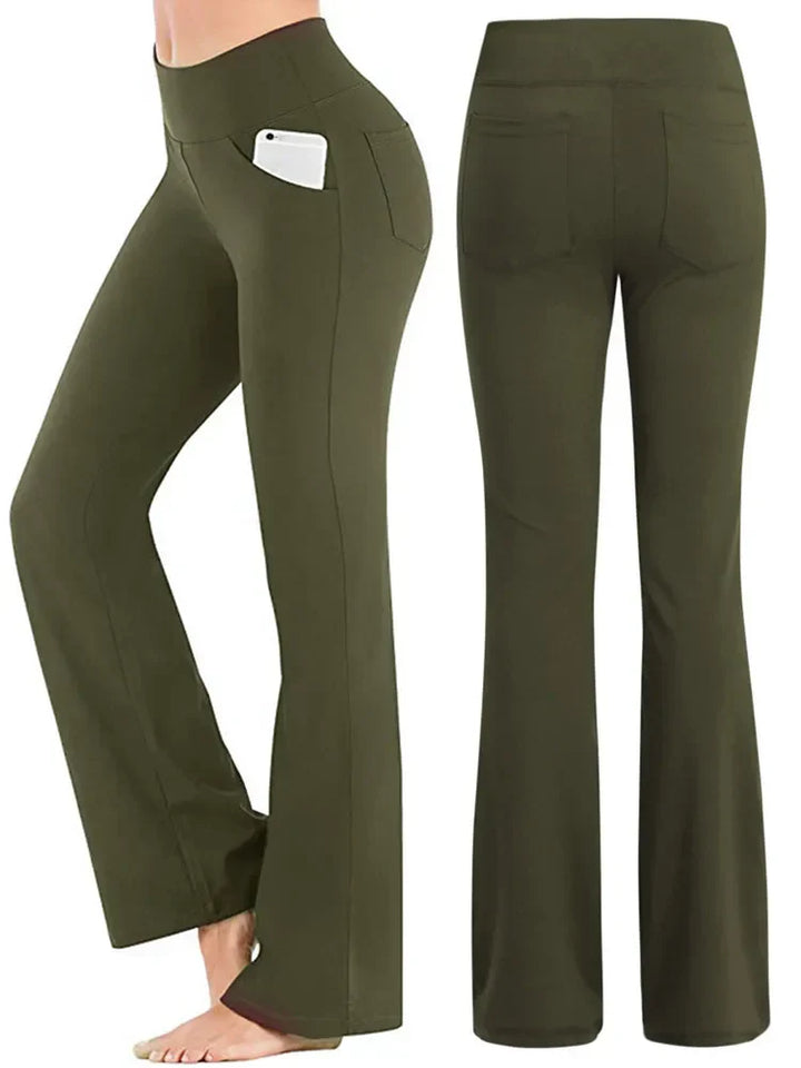 Emma | Byxor Dam Bootcut Hög Midja