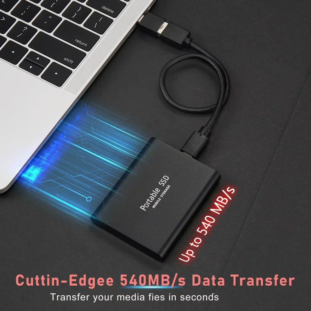 Kompakt Extern SSD Med USB 3.1 Och USB-C För Flexibel Fillagring