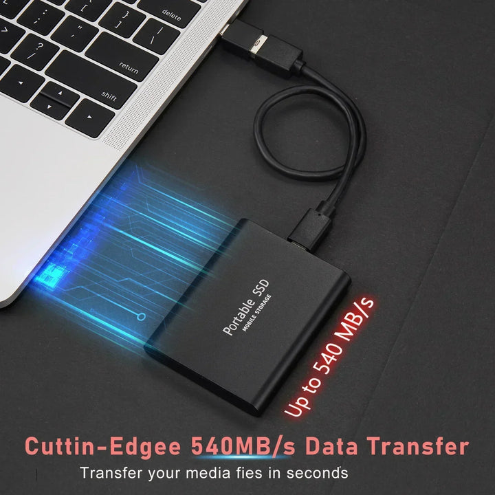 Kompakt Extern SSD Med USB 3.1 Och USB-C För Flexibel Fillagring