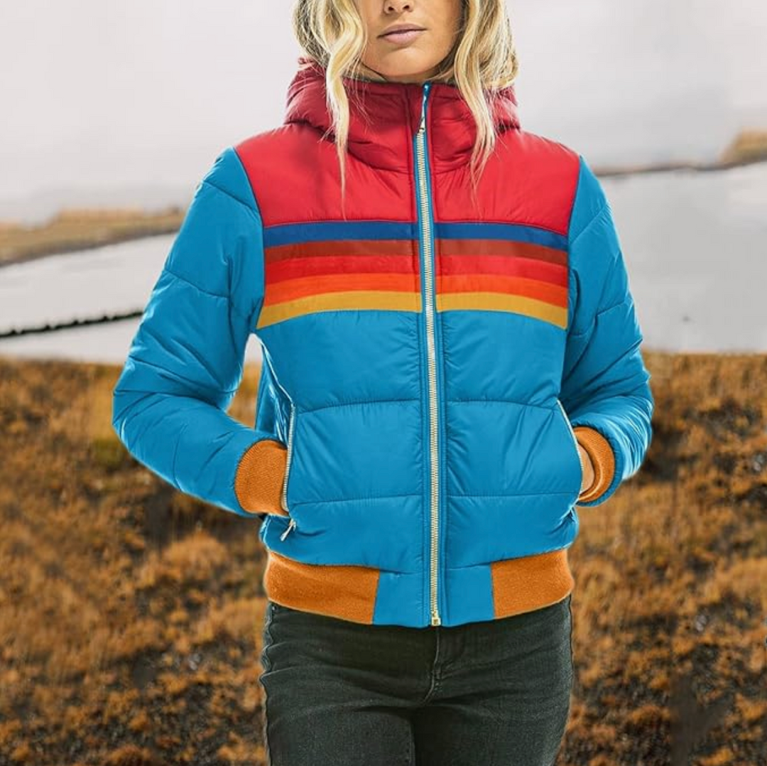 Gertrud | Parka Dam Retro Fuskpäls Med Huva