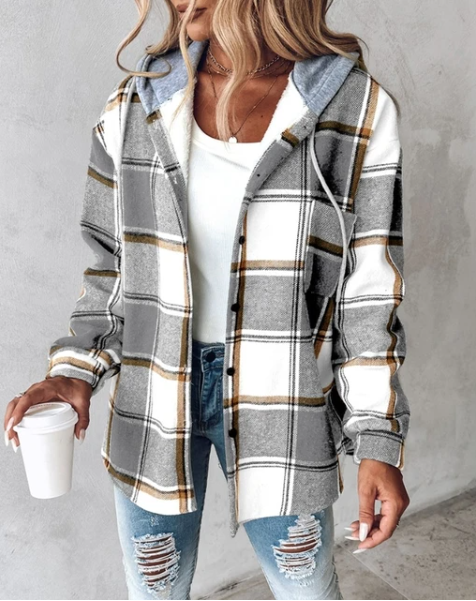 Hildur | Jacka Dam Mönstrad Relaxed Fit