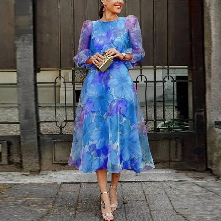 Elsa | Midiklänning Dam Blommig