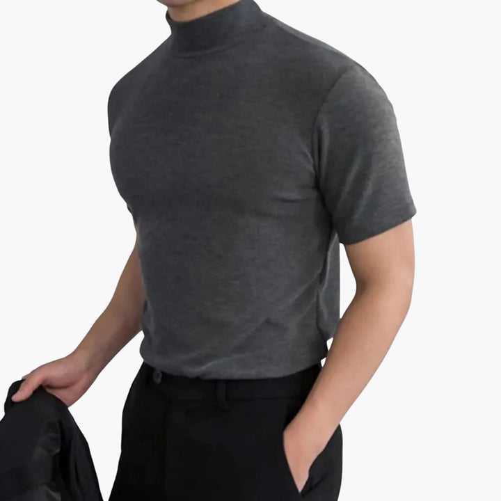 Oskar | T-shirt Herr Hög Krage
