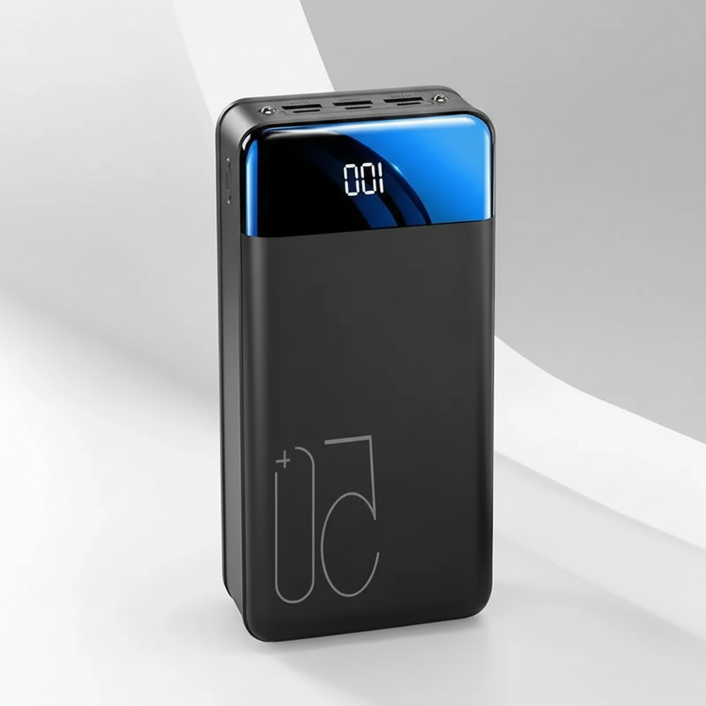 Powerbank Med Hög Kapacitet Och Flera Utgångar För Mobil, Surfplatta Och Laptop