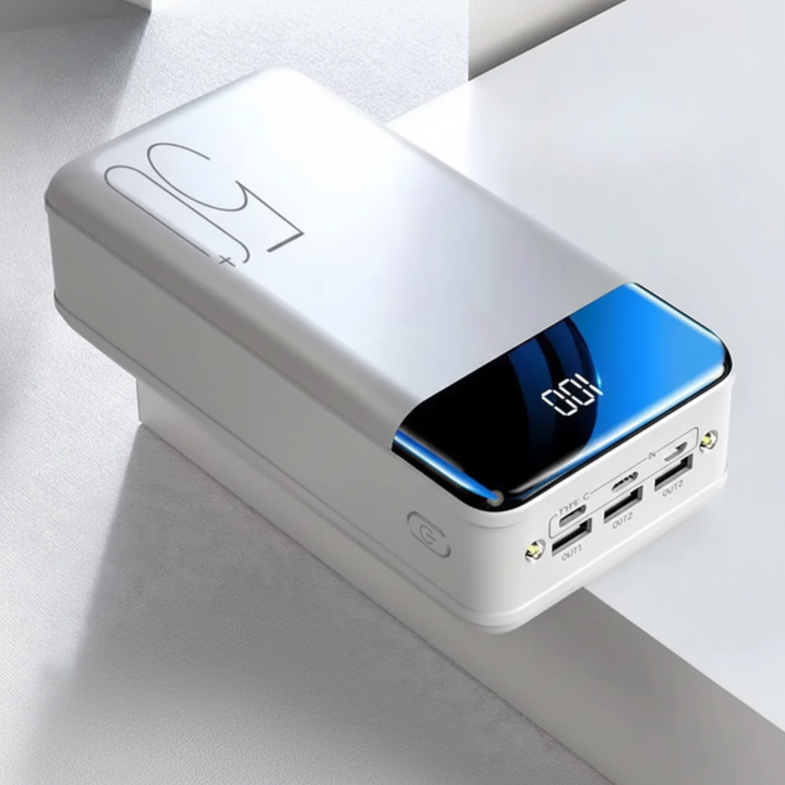 Powerbank Med Hög Kapacitet Och Flera Utgångar För Mobil, Surfplatta Och Laptop