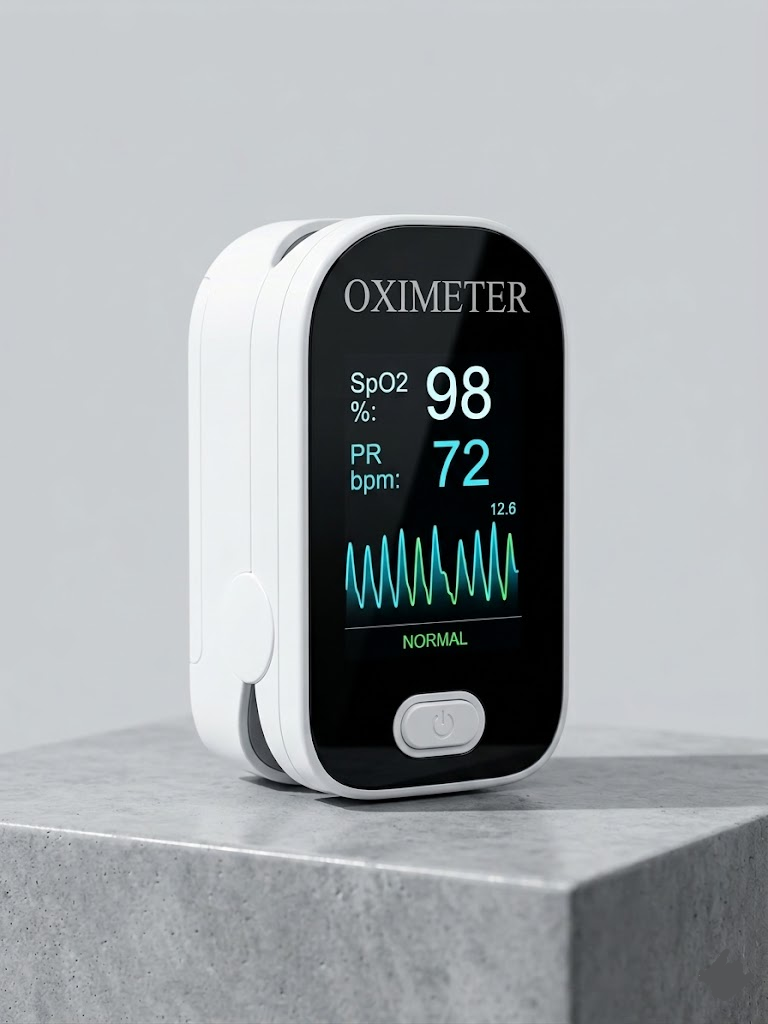 Digital Pulsoximeter Med OLED-Skärm För Mätning Av Syremättnad Och Puls