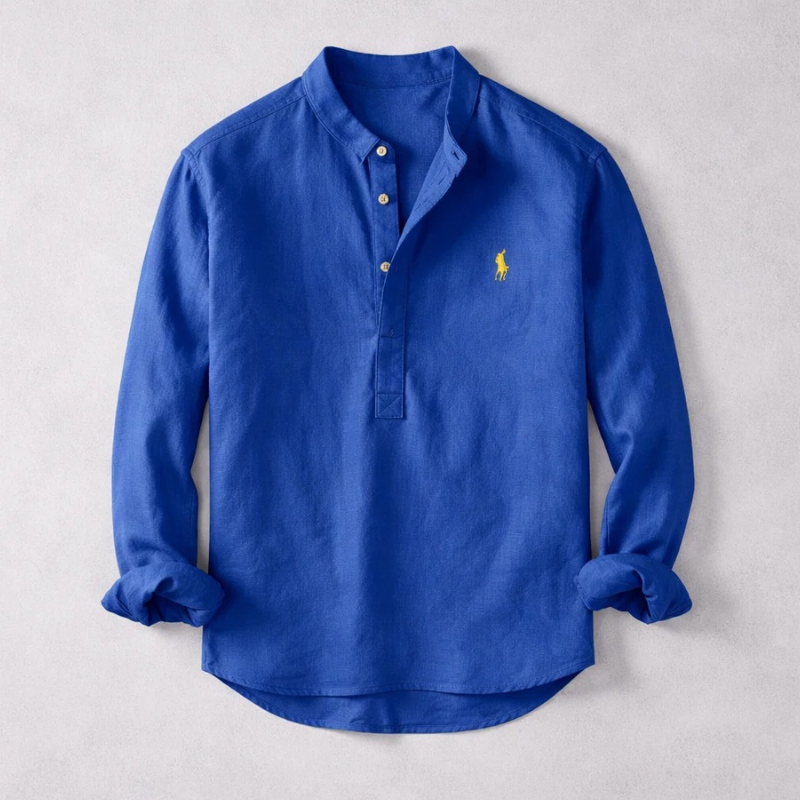 Oskar | Linneskjorta Herr Henley