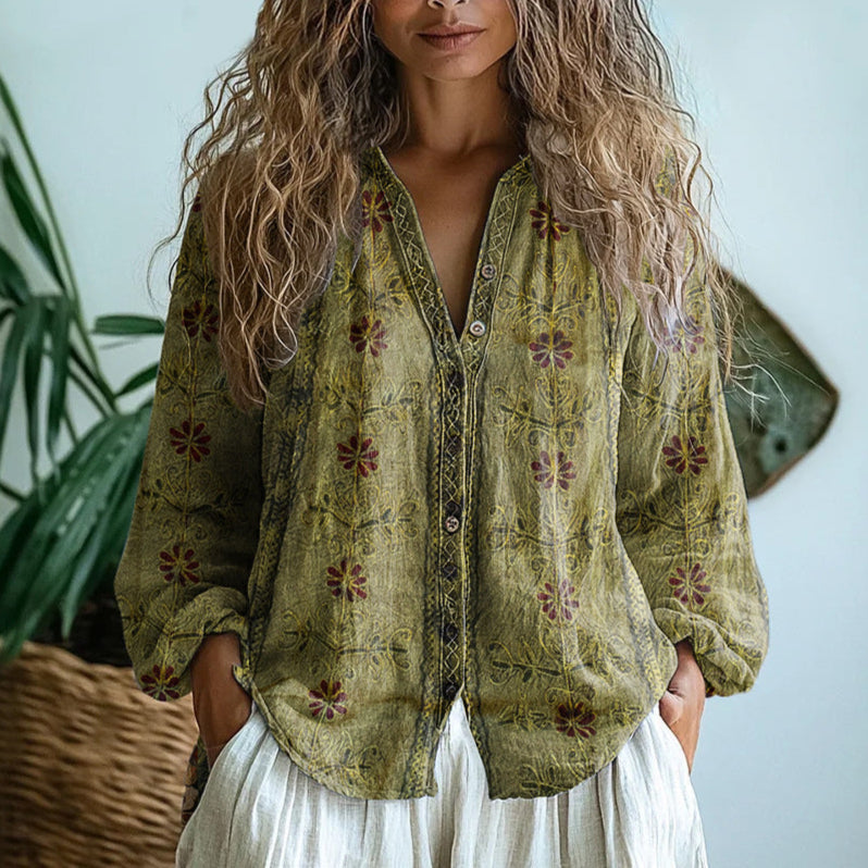Saga | Blus Mönstrad Elegant