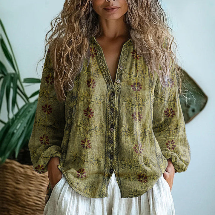 Saga | Blus Mönstrad Elegant