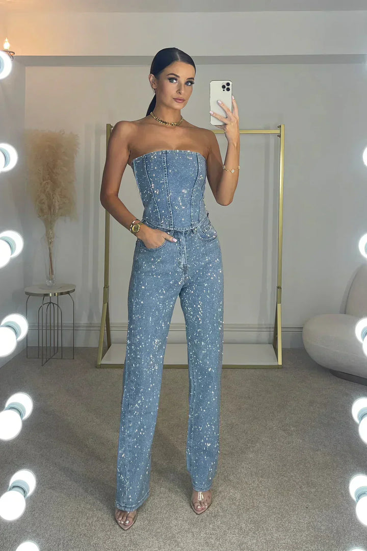 Nora | Jumpsuit Dam Strapless Elegant
