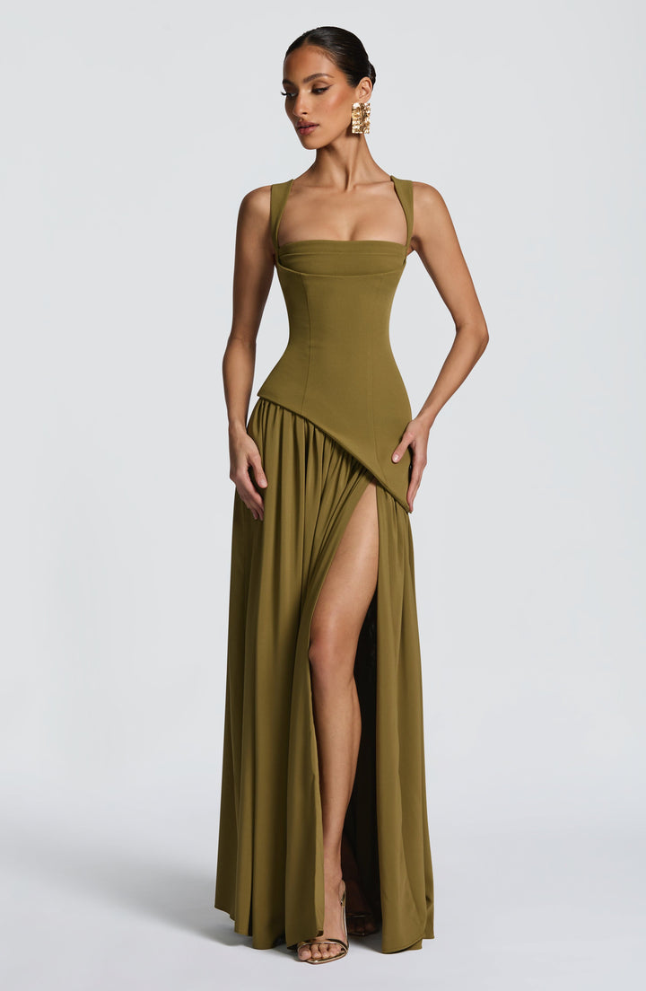 Elvira | Maxiklänning Dam Satin Elegant