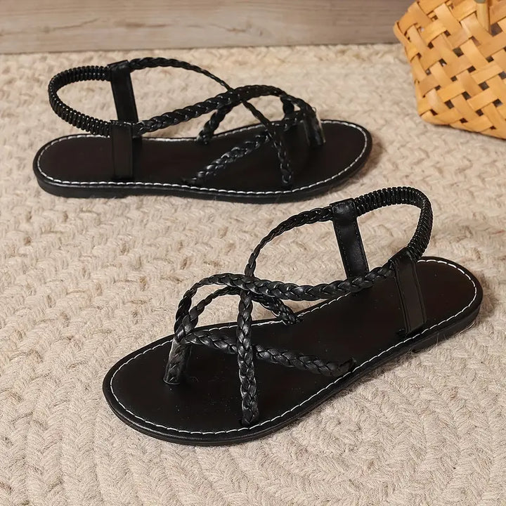Tyra | Sandaler Dam Flätade Remmar