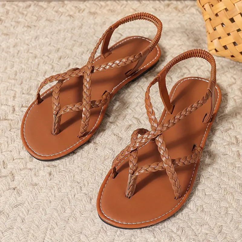 Tyra | Sandaler Dam Flätade Remmar