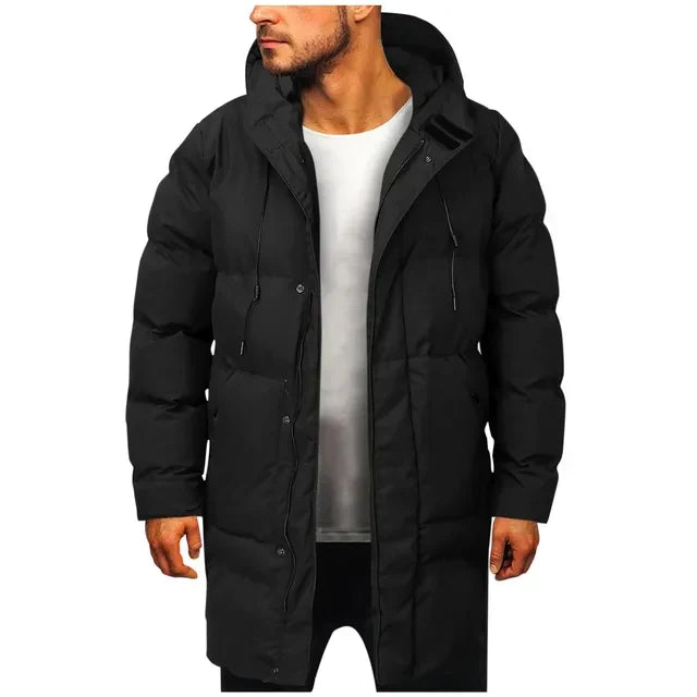 Ansgar | Lång Parka Herr Quiltad Med Huva