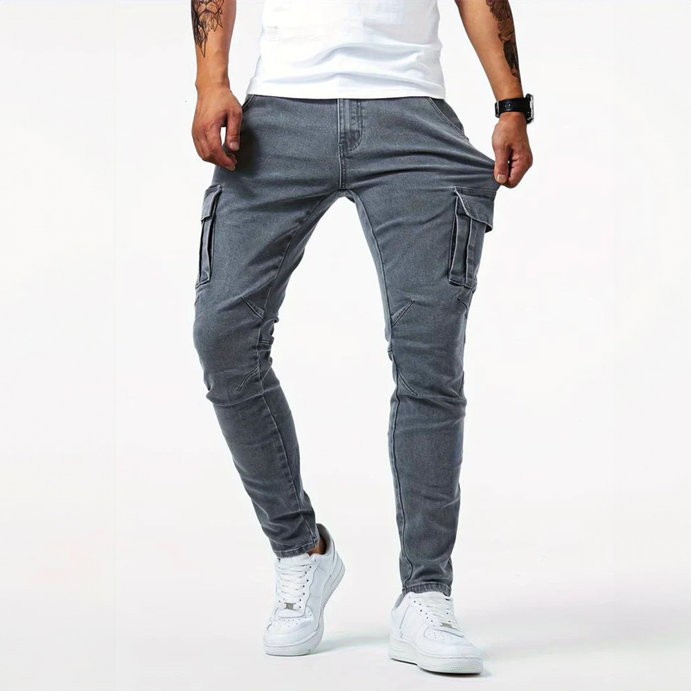 Åke | Cargojeans Stretch Funktionella Fickor