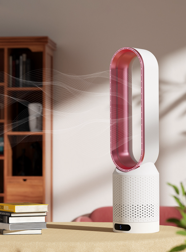 3-i-1 Luftkylare Med UV-Funktion Jonisering Och 90° Oscillering