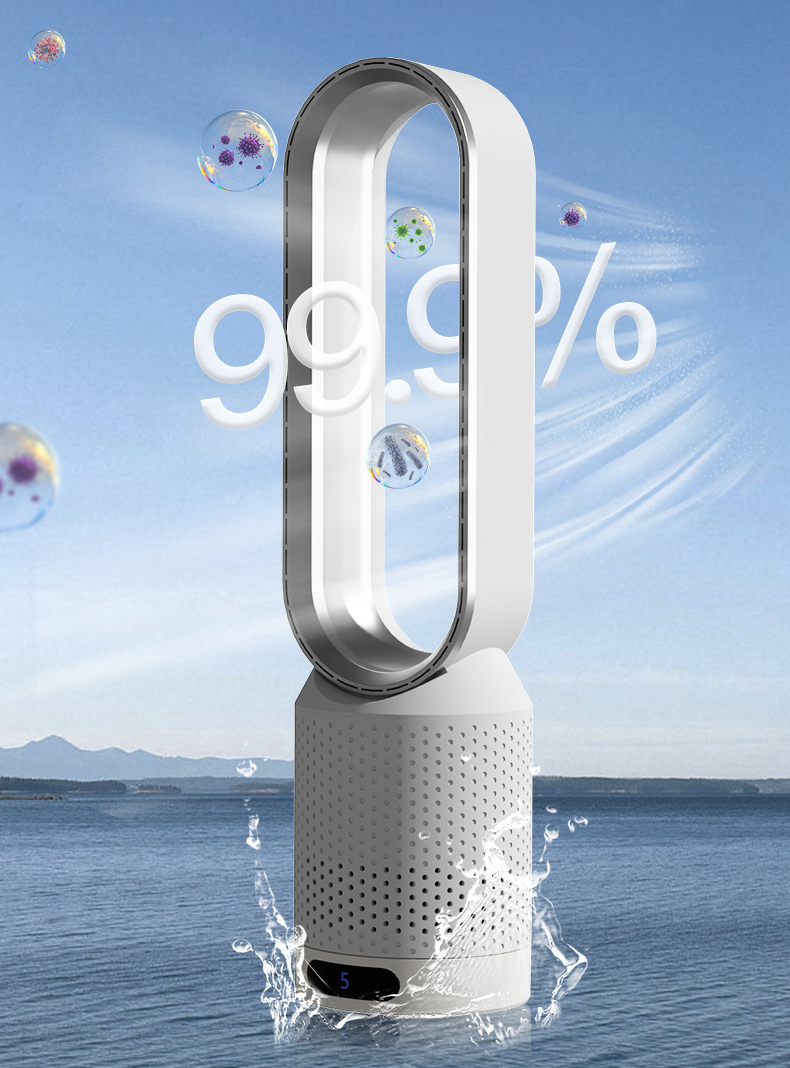 3-i-1 Luftkylare Med UV-Funktion Jonisering Och 90° Oscillering