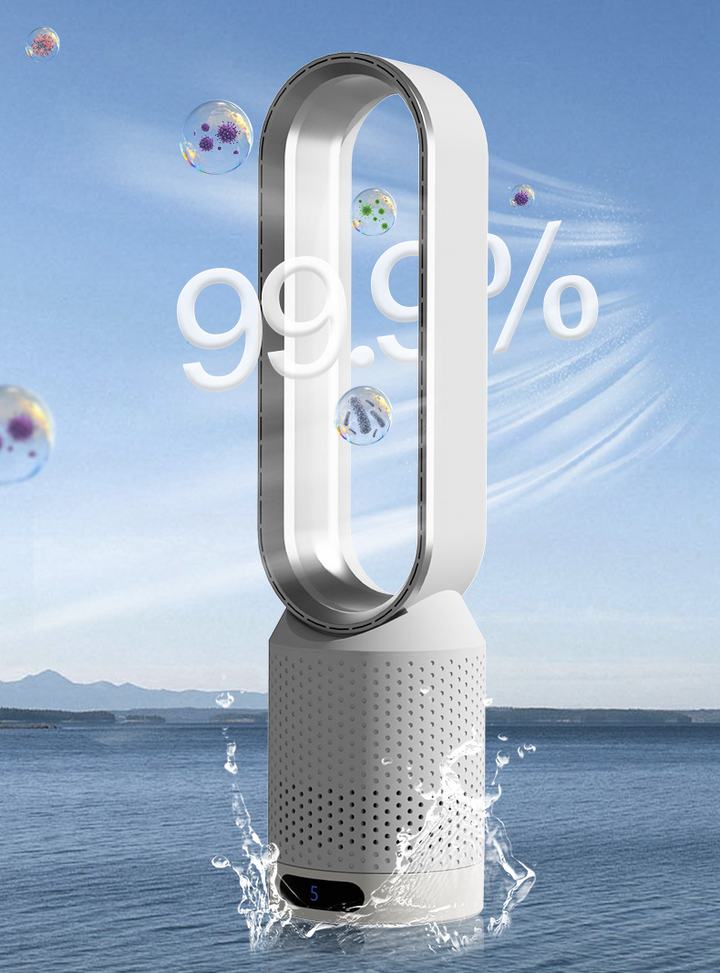 3-i-1 Luftkylare Med UV-Funktion Jonisering Och 90° Oscillering