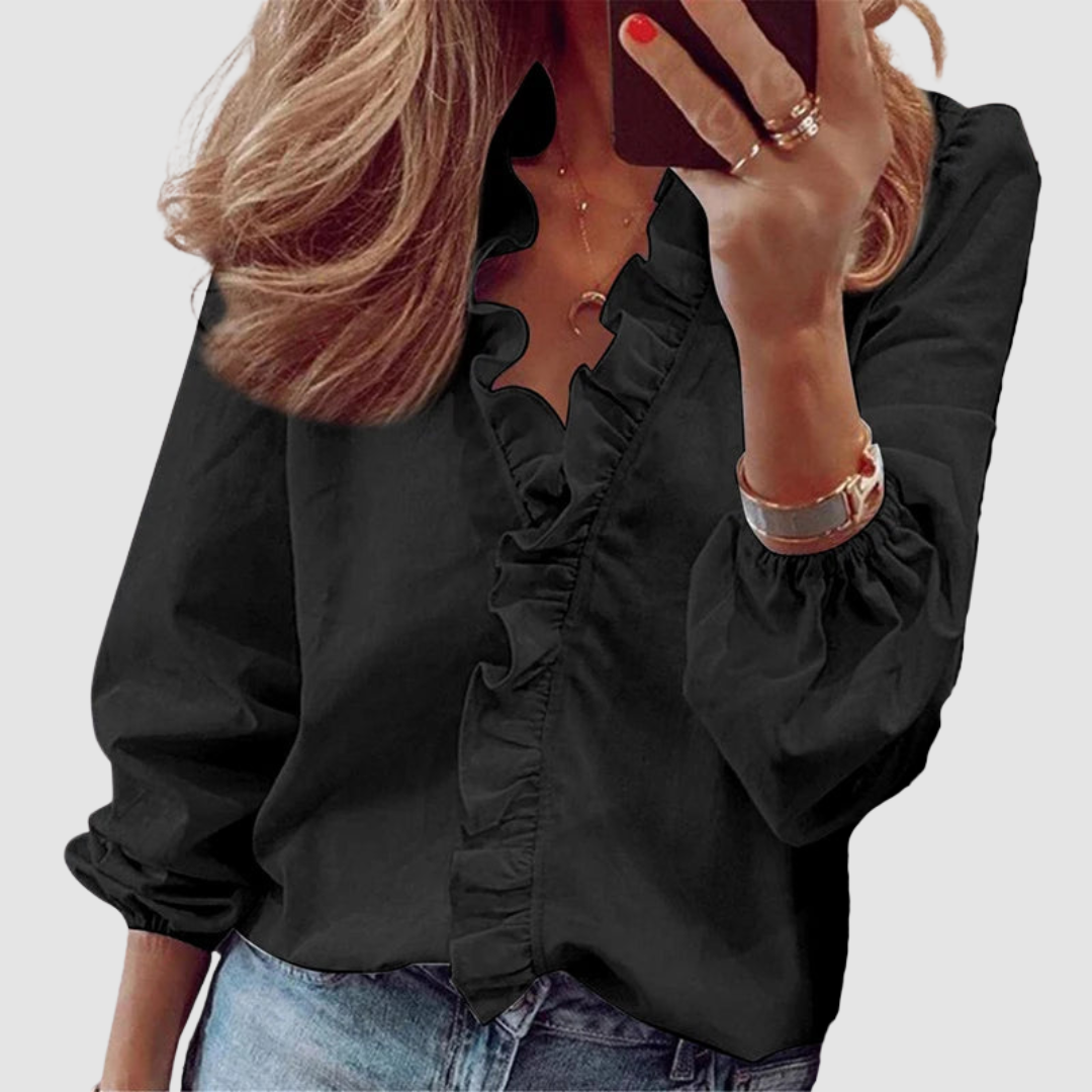 Rosalie | Blus Dam Blommig Volang