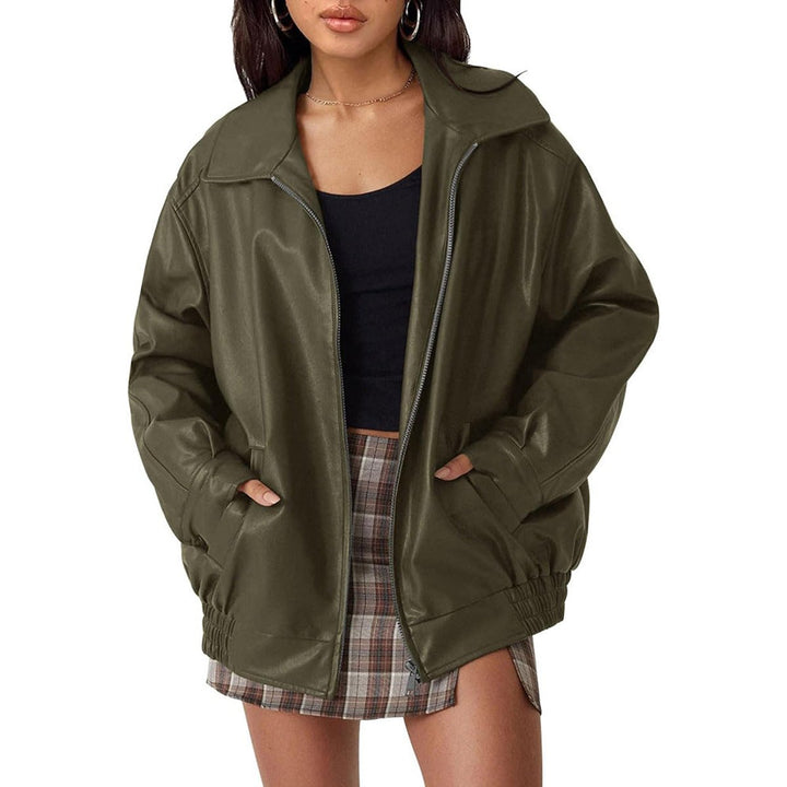 Asger | Bomberjacka Dam Oversized Ståkrage Zip