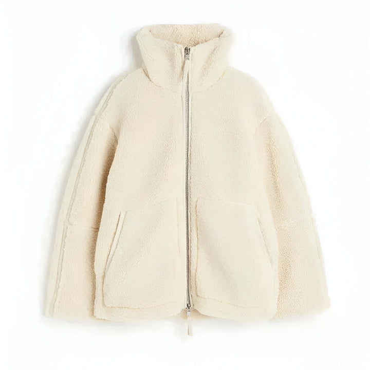 Karen | Teddyjacka Dam Fleece Oversized Ståkrage