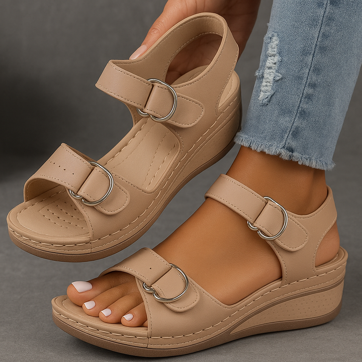Gunilla | Sandaler Dam Ortopediska Kilklack