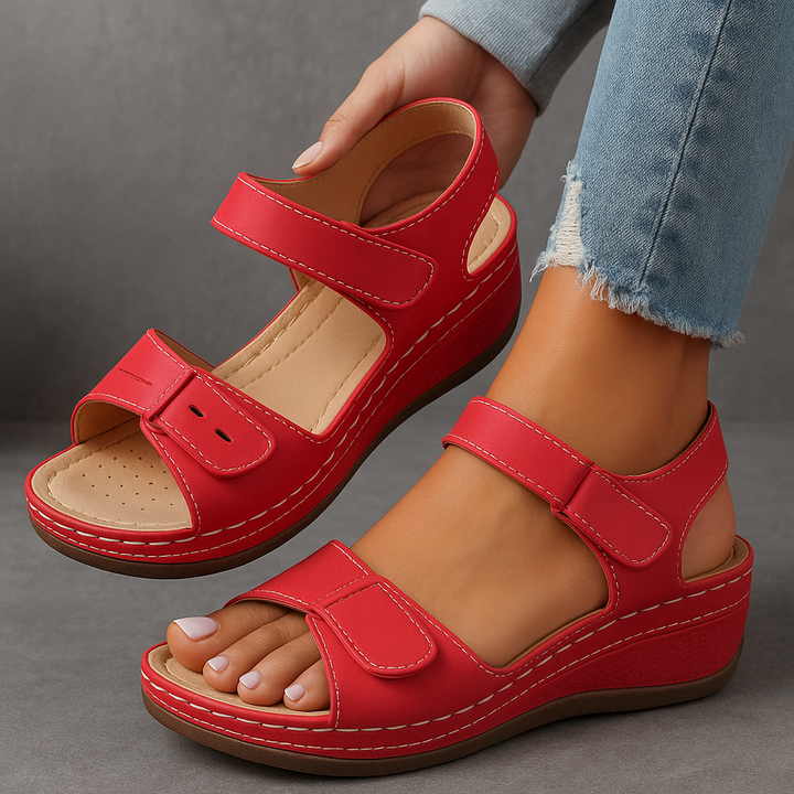 Gunilla | Sandaler Dam Ortopediska Kilklack