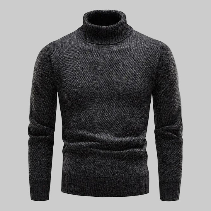 Kolbein | Polotröja Herr FinStickad Ribbad Regular Fit