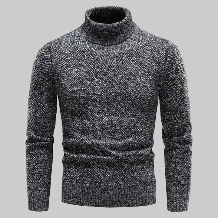 Kolbein | Polotröja Herr FinStickad Ribbad Regular Fit