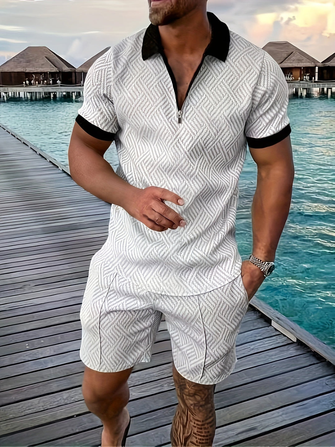 Logan | Herrset Med Skjorta Och Shorts
