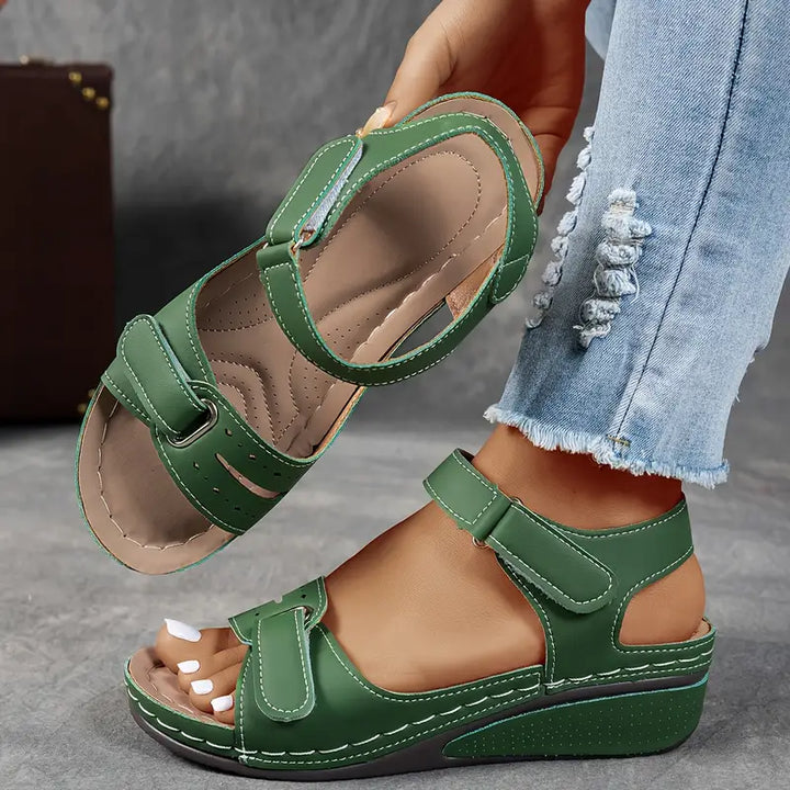 Gunilla | Sandaler Dam Ortopediska Kilklack