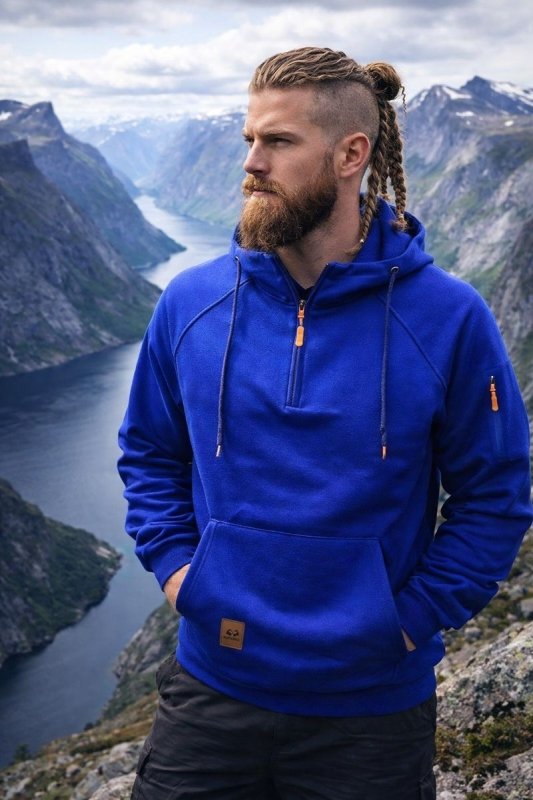 Viggo | Hoodie Herr Half Zip