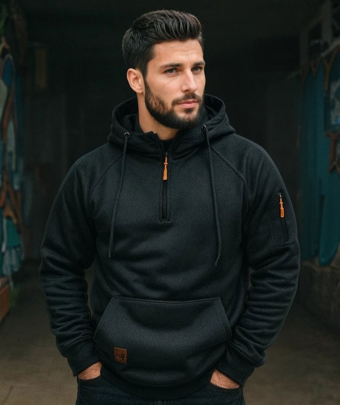 Viggo | Hoodie Herr Half Zip