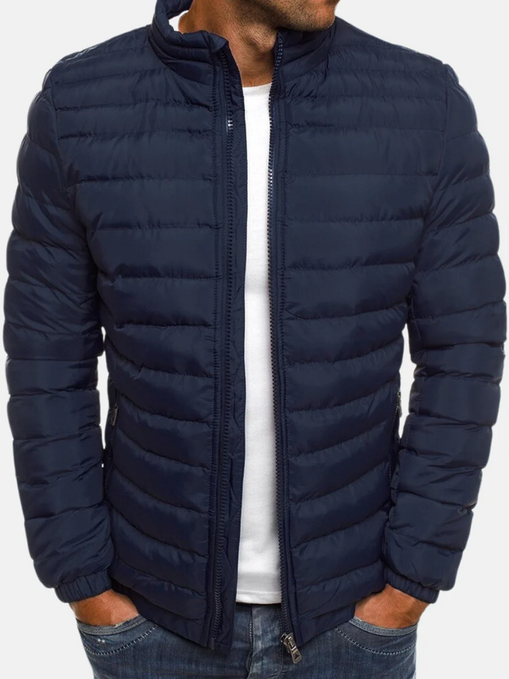 Aslak | Pufferjacka Herr Quiltad Ståkrage Full-Zip
