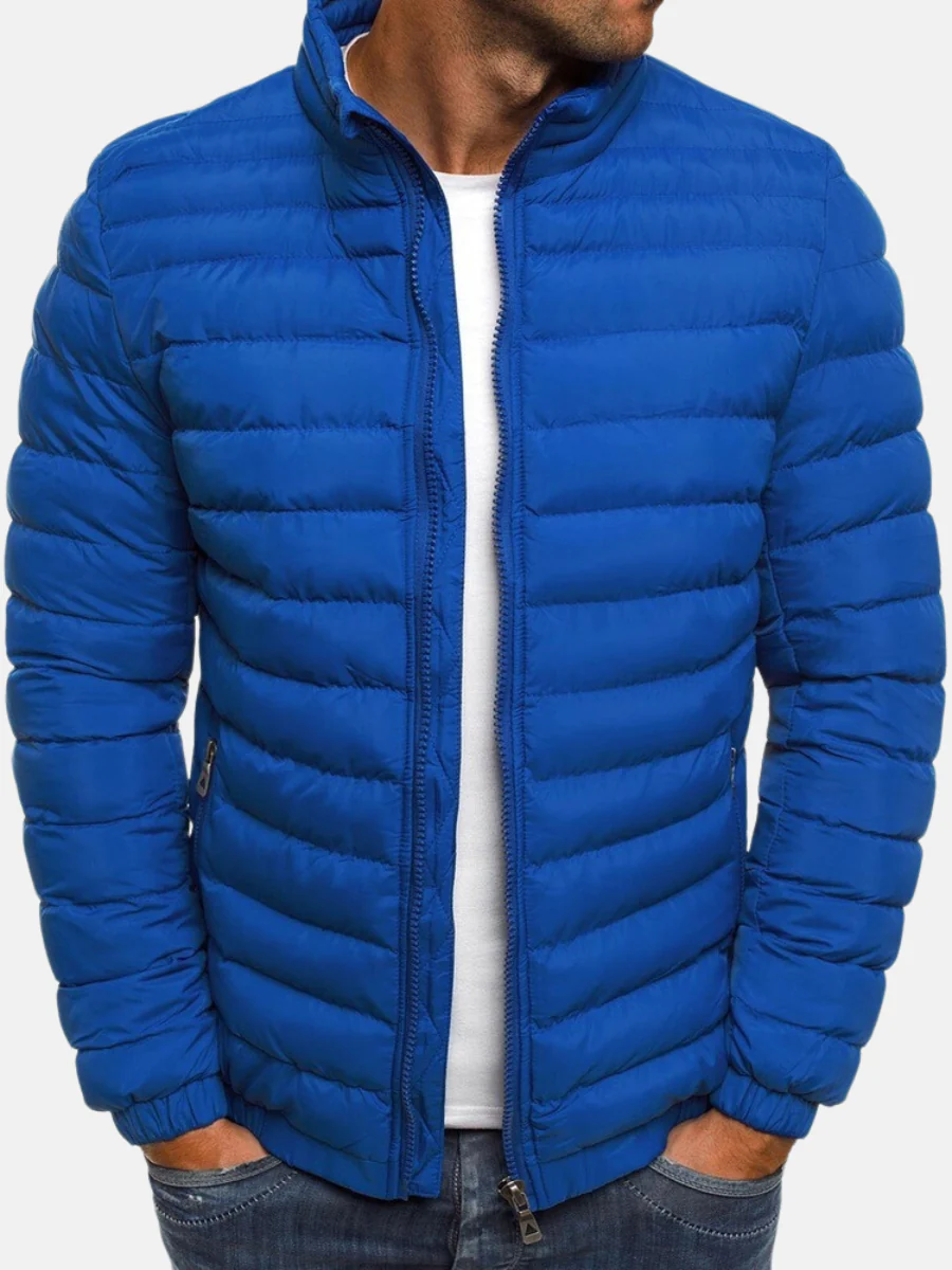 Aslak | Pufferjacka Herr Quiltad Ståkrage Full-Zip