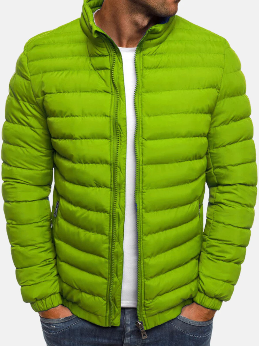 Aslak | Pufferjacka Herr Quiltad Ståkrage Full-Zip
