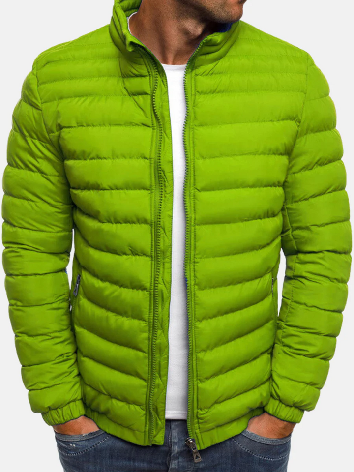 Aslak | Pufferjacka Herr Quiltad Ståkrage Full-Zip