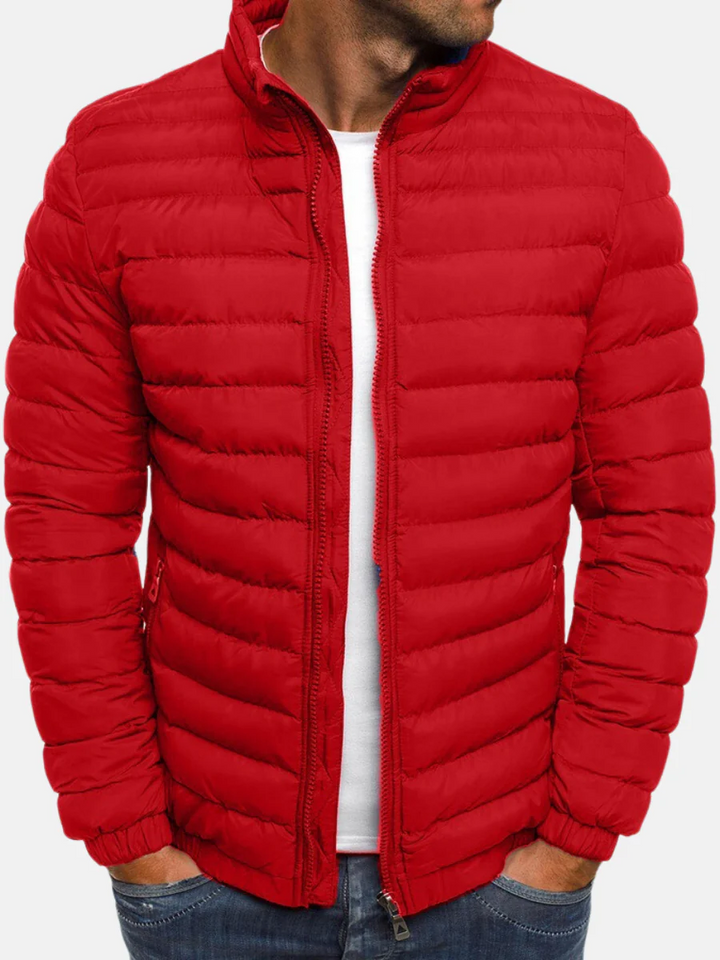 Aslak | Pufferjacka Herr Quiltad Ståkrage Full-Zip
