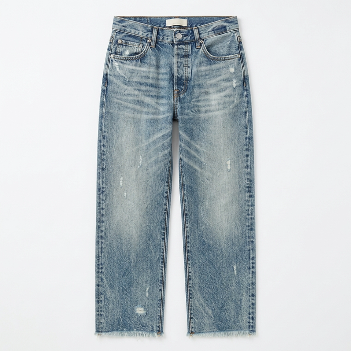 Signe | Croppade Jeans Dam Raka Ben