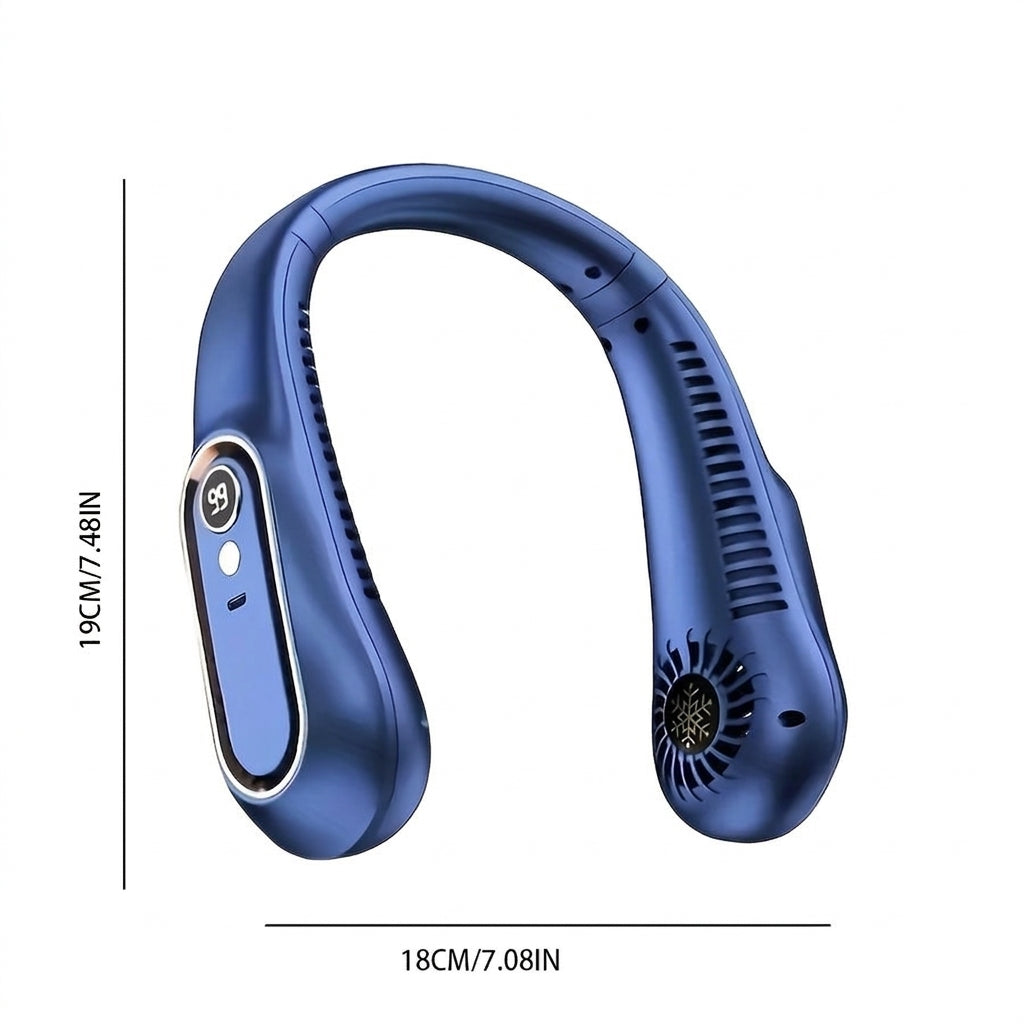 Bärbar Nackfläkt Med USB-Laddning Och 360° Flexibelt Luftflöde