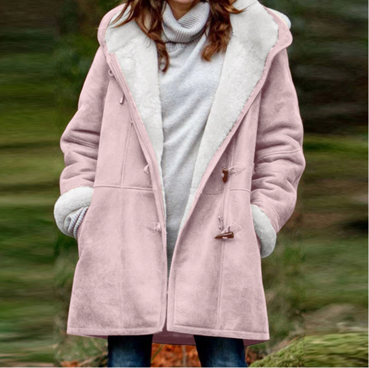 Signy | Duffelkappa Dam Sherpafodrad Med Huva Relaxed Fit