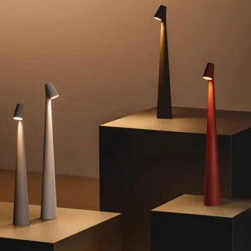 Minimalistisk LED-Stämningslampa Med Touchstyrning Steglös Dimring Och USB-C