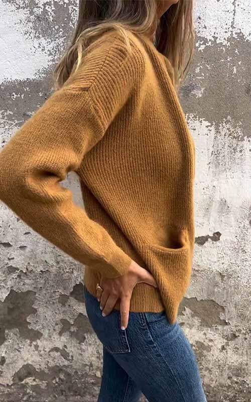 Tua | Stickad Kofta Dam Zip Relaxed Fit