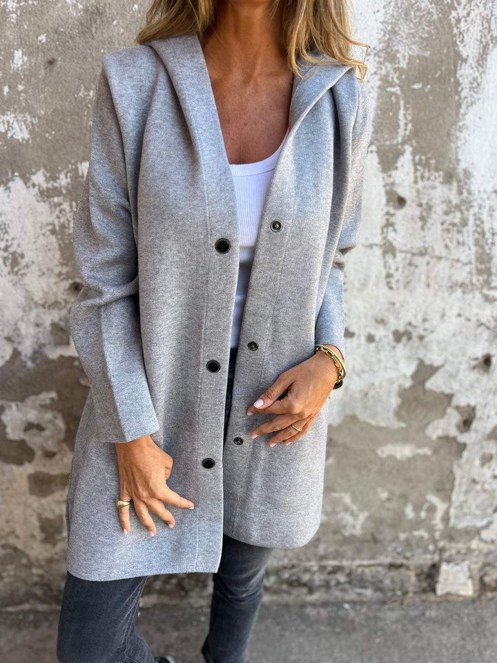 Disa | Huvjacka Dam Bomullsblandning Knäppning Relaxed Fit