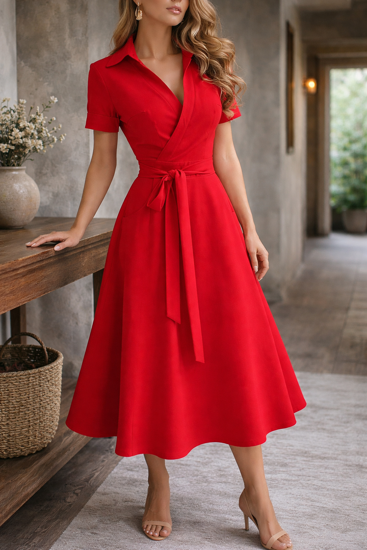 Melina | Midiklänning Off Shoulder Elegant