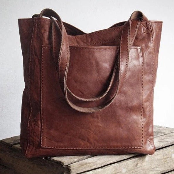 Ragnhild | Shopper Dam Läderlook Rymlig Elegant